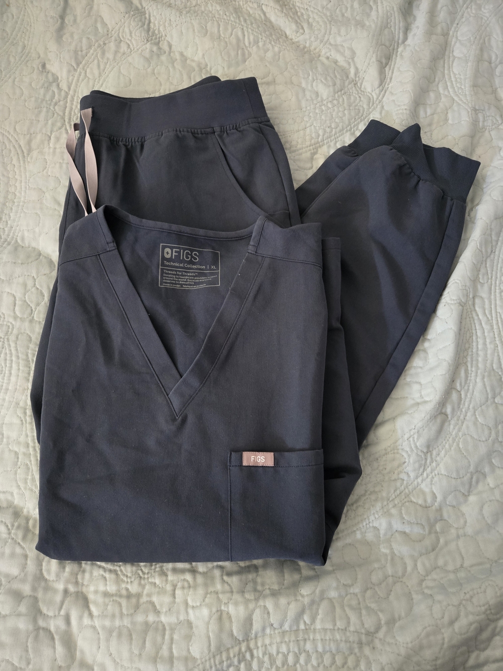 Womens Figs Scrub Set Dark Harbor Color